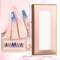 30 Pieces Empty Nail Package Box with 30 Pieces White Background Papers, Empty Pullable Display Packing Box, Press On Nails Packaging Box Set for Press on Nail Business, Empty Nail Tip Box Packaging - Rose Gold
